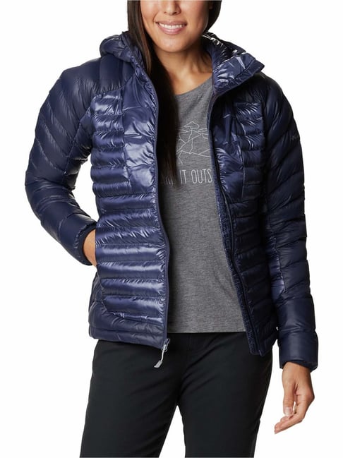 Columbia Navy Hooded Puffer Jacket-picture-16