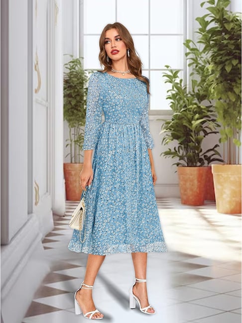 Blue Floral Dress Matalan Ladies Dresses And Tops Buy KERI PERRY