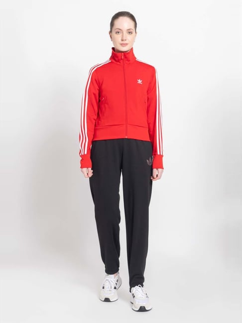 Buy Adidas Originals Red Striped Sports Jacket for Women Online
