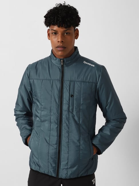 Reebok Blue Regular Fit Sports Jacket