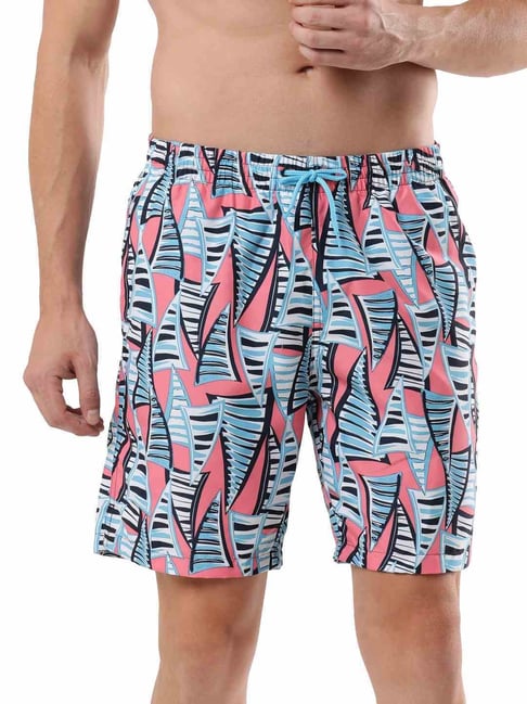 Buy Speedo Fandango Pink Regular Fit Printed Swim Shorts for Mens