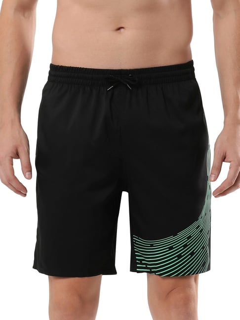 Buy Speedo Black Regular Fit Printed Swim Shorts for Mens Online