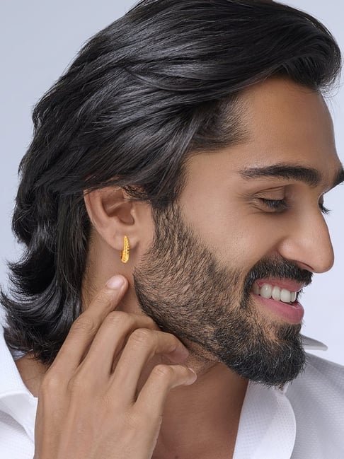 Earrings Gold Bali Tanishq Mens Earrings Men Tanishq Earrings Long