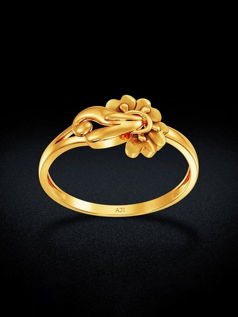 Buy Joyalukkas 22k Petal Inspired Gold Ring for Women Online At