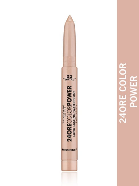 Deborah Milano 24 Ore Color Power Long Lasting & Waterproof Eyeshadow 02 Light Gold - 1.4 gm