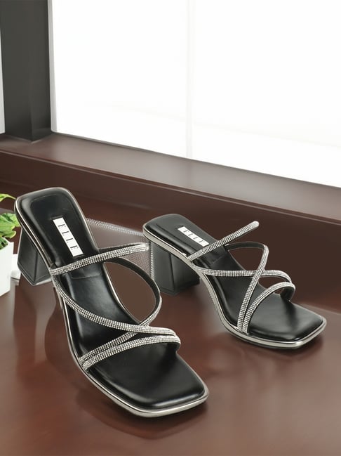 Elle Women's Black Casual Sandals-picture-34