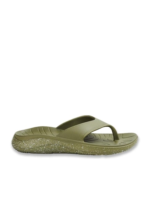 Buy Forca by Lifestyle Men s Olive Flip Flops for Men at Best