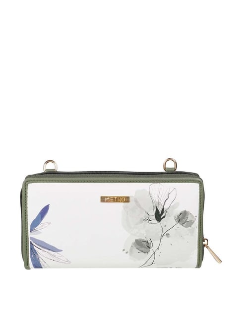 Metro Green Synthetic Printed Zip Around Wallet-picture-18