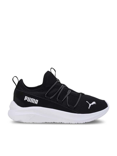 Puma All Black Youth Sneakers Puma Kids One4 All Black White Running Shoes