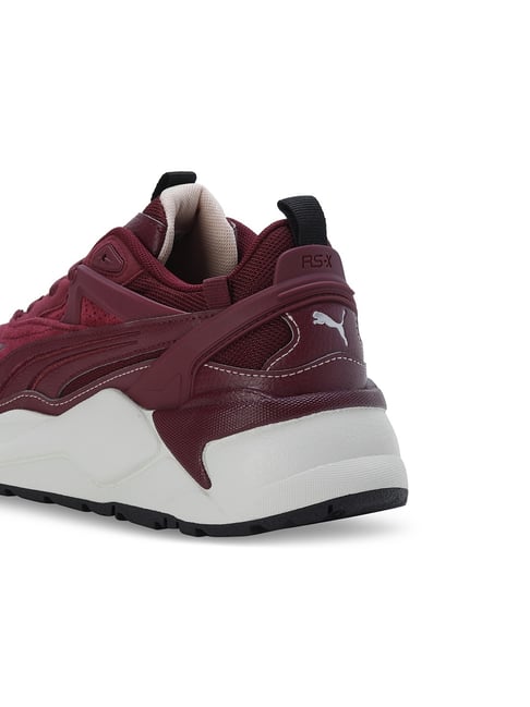 Puma Men s RS X Efekt Perforated Burgundy Casual Sneakers