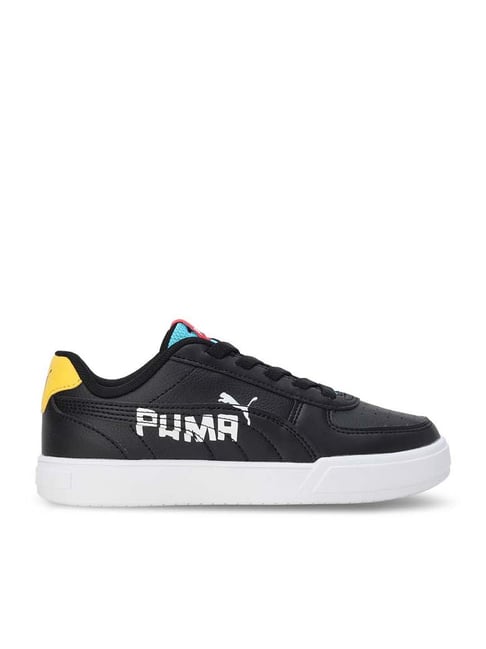 Puma Kids Caven Love Black White Casual Sneakers