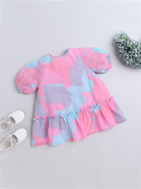 Many Frocks Kids Multicolor Printed Dress-image-43