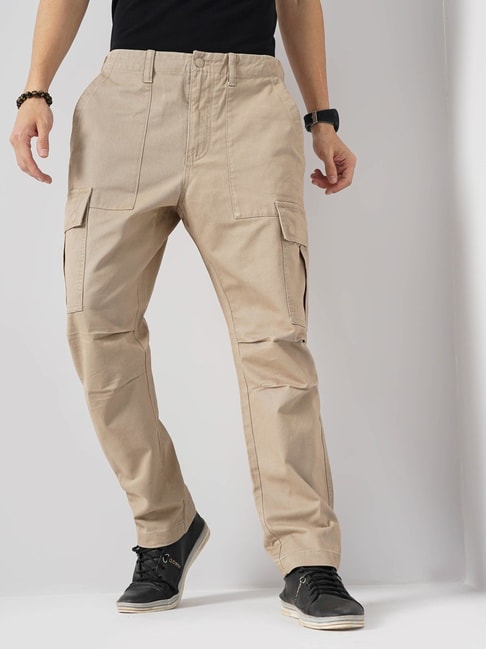 Buy Olive Green Trousers & Pants for Men by INDIAN TERRAIN Online | Ajio.com