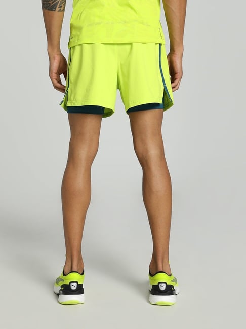 Buy Puma Lime Pow Regular Fit Sports Shorts for Mens Online Tata