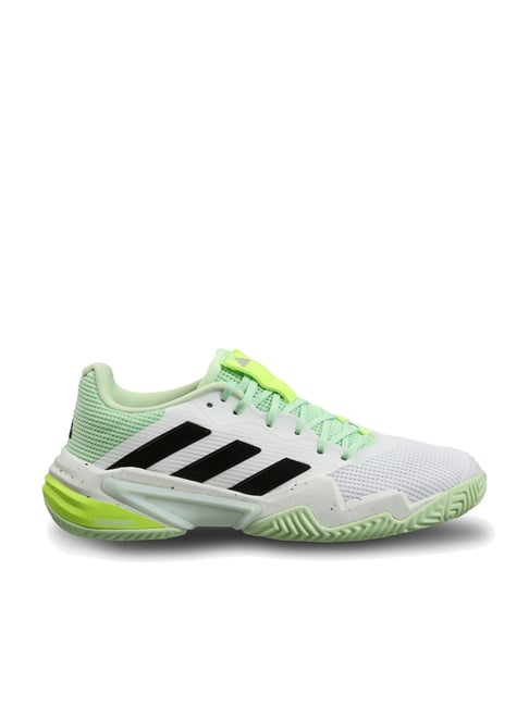 Adidas Men's Barricade 13 White Tennis Shoes