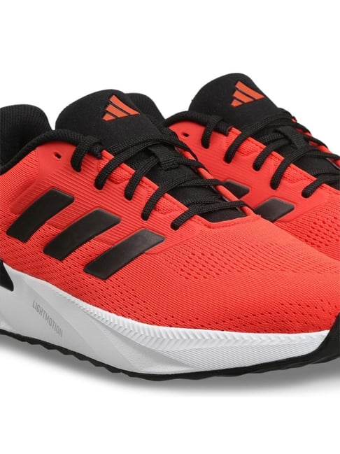 Adidas Men's LightRun lit Red Running Shoes - Main Image