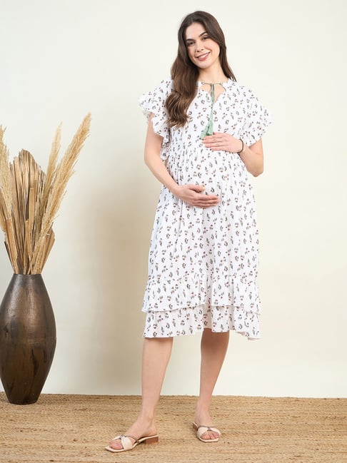 Maternity Wear Flipkart 2021 Clothes Floral Print Dress Summer Women O Neck  Vintage For Pregnant Casual From Ligemeitang, $14.71 | DHgate.Com