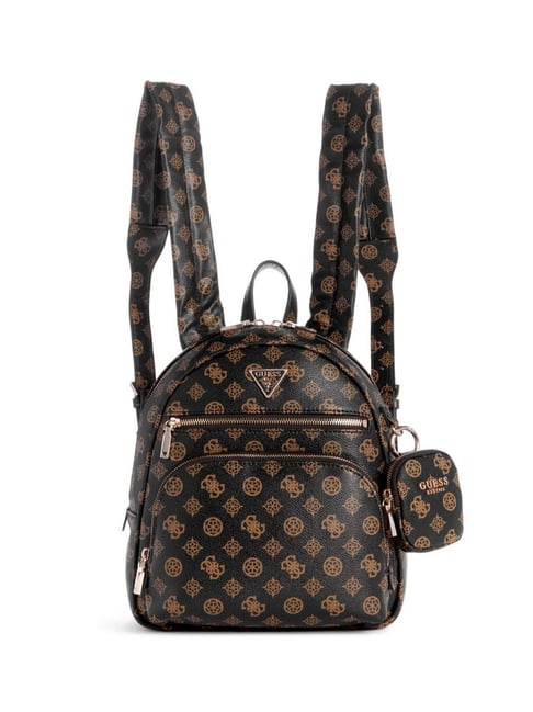 Small Backpack Guess Womens Backpack Buy GUESS Latte EMERA Printed