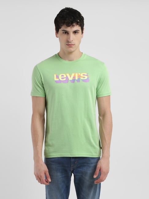 Levis green t shirt best sale