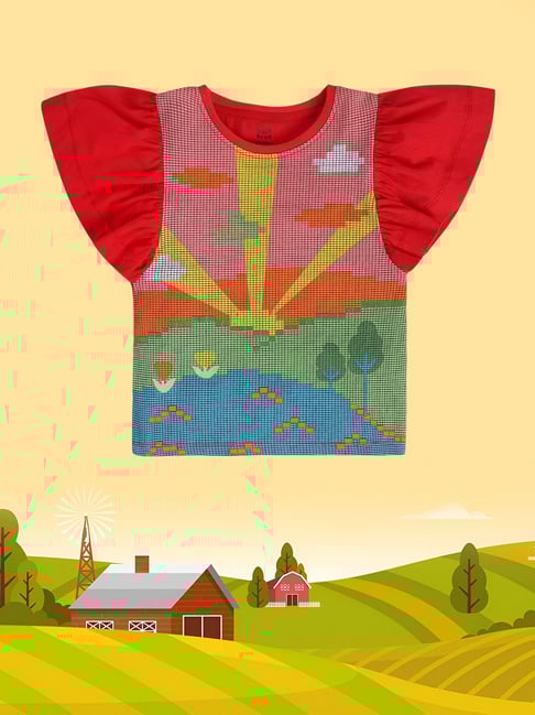 MINIKLUB Kids Multicolor Printed Top-picture-20