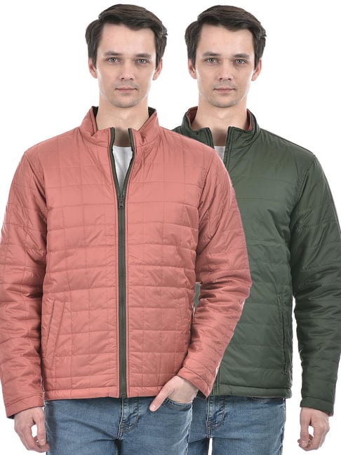 Numero Uno Multicolored Regular Fit Quilted Reversible Jacket-picture-47