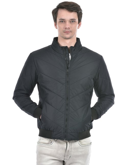 Numero Uno Black Regular Fit Quilted Jacket-picture-45