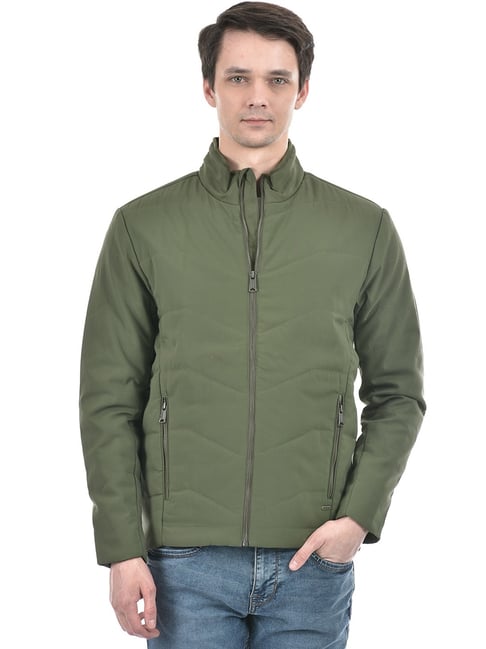 Numero Uno Olive Regular Fit Jacket-picture-14