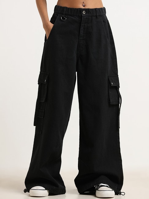Buy Mast & Harbour Regular Fit Cargos With Toggle Hem - Trousers
