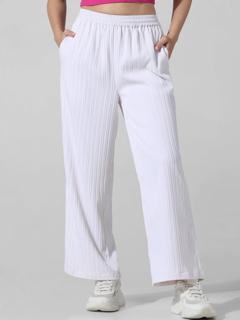 Only White Regular Fit High Rise Pants-picture-10