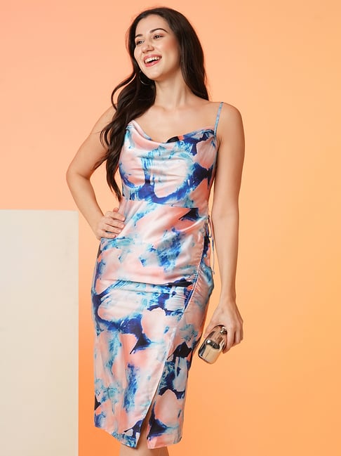 princess polly baby blue dress Maeve Pleated Midi Dress: Floral Midi Dress, Sundress, Plisse Dress, Blue  Midi, Green Midi, Summer Dress