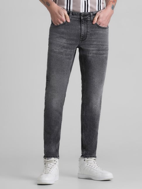 Jack & Jones Black Denim Cotton Slim Fit Jeans-picture-29