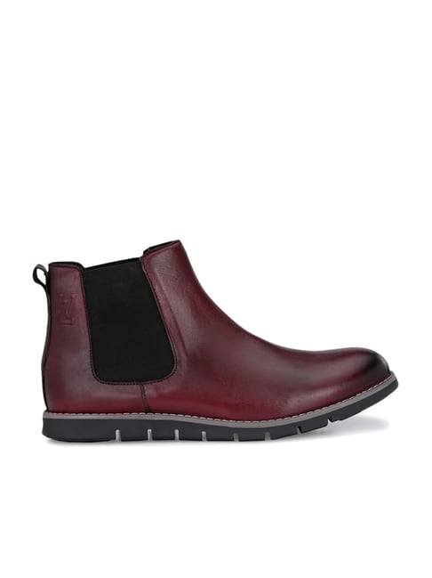 Buy Legwork Men's Maroon Chelsea Boots for Men at Best Price