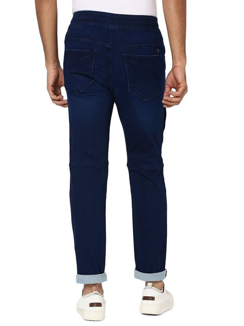 Mufti Indigo Slim Fit Lightly Washed Jeans