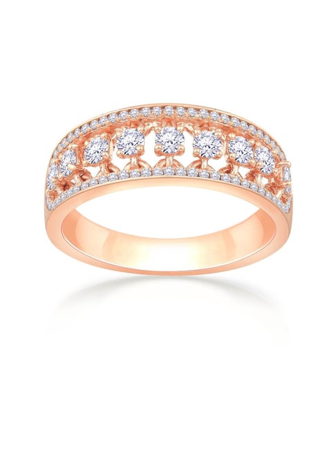 Buy Malabar Gold and Diamonds 18k Rose Gold Diamond Ring for Women