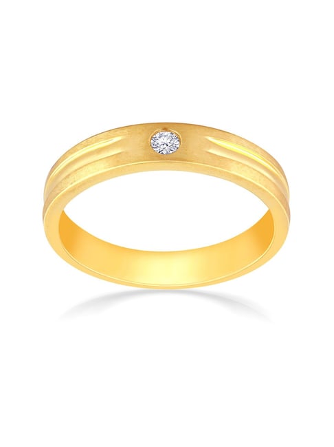 Malabar Gold and Diamonds 18k Yellow Gold Diamond Ring for Women