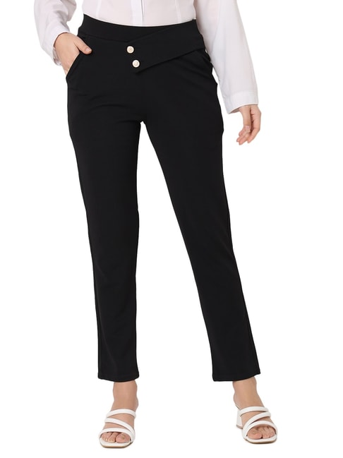 Buy Black Formal Trousers For Female Online @ Best Prices in India |  UNIFORM BUCKET
