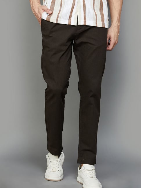 Fame Forever by Lifestyle Olive Regular Fit Trousers