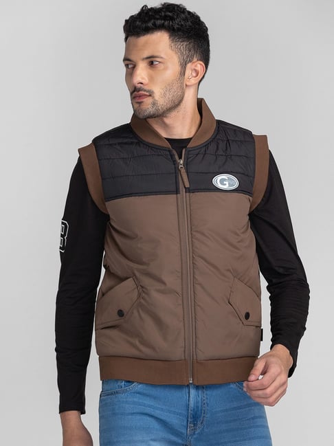 Giordano Sand Stone Regular Fit Colour Block Jacket-picture-11