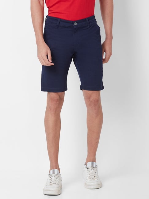 Giordano Royal Blue Slim Fit Shorts-picture-37