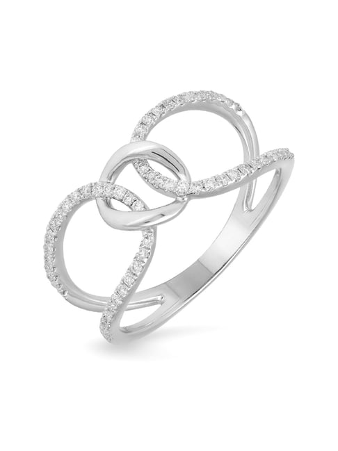 Malabar Gold and Diamonds 18k Rose Gold Diamond Ring for Women