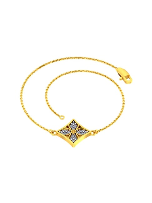 P.C Chandra Jewellers Finely Crafted 18k Yellow Gold and Diamond Bracelet