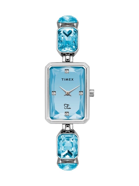 Timex Fria Women Blue Rectangular Analog Watch - TWEL16904-picture-19