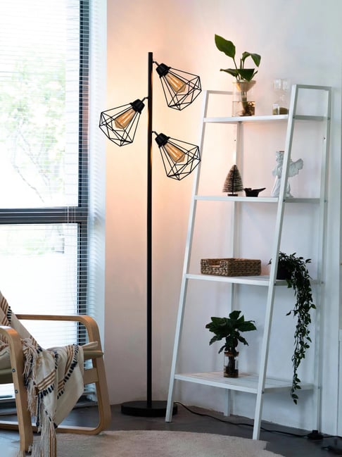 Homesake Black Metal Tree Floor Lamp