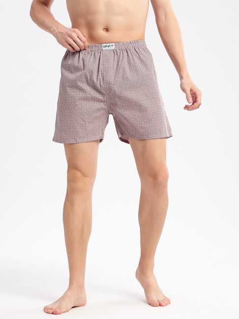 showoffff Showoff Red Cotton Slim Fit Printed Boxers-picture-15