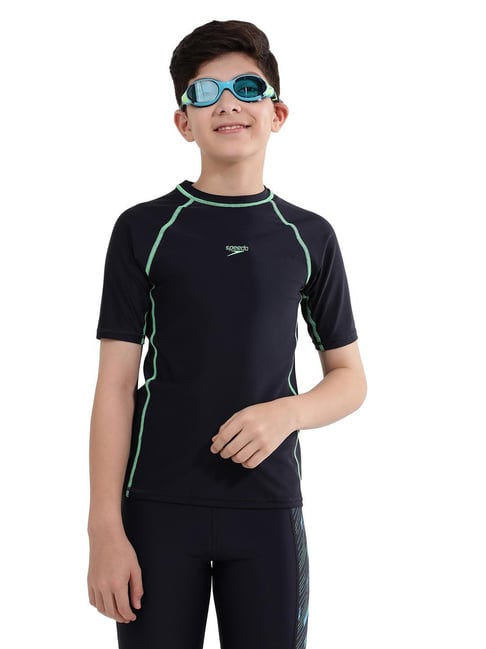 Speedo Kids Navy Solid Swim T-Shirt-picture-18