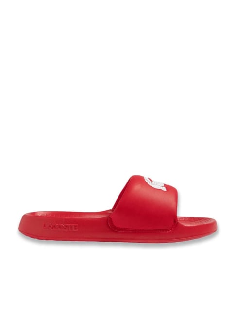 Buy Lacoste Men's Croco Red Slides for Men at Best Price