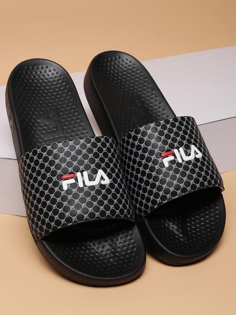 Buy Fila Men s Black Slides for Men at Best Price Tata CLiQ