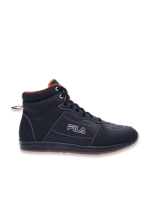 Fila Men's Navy Ankle High Sneakers-image-10
