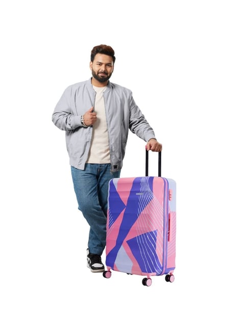 Buy Nasher Miles Chicago Pink Grey Trolley Bag (65 75 cm) Online