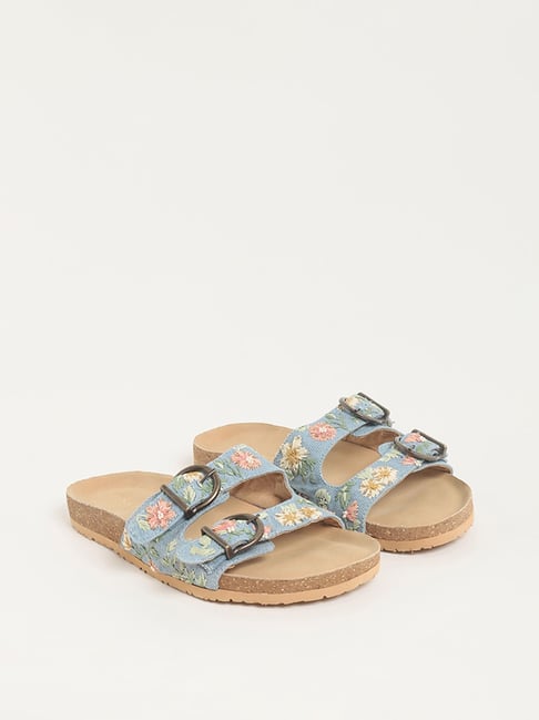 Buy LUNA BLU by Westside Brown Studded Sandals for Online @ Tata CLiQ